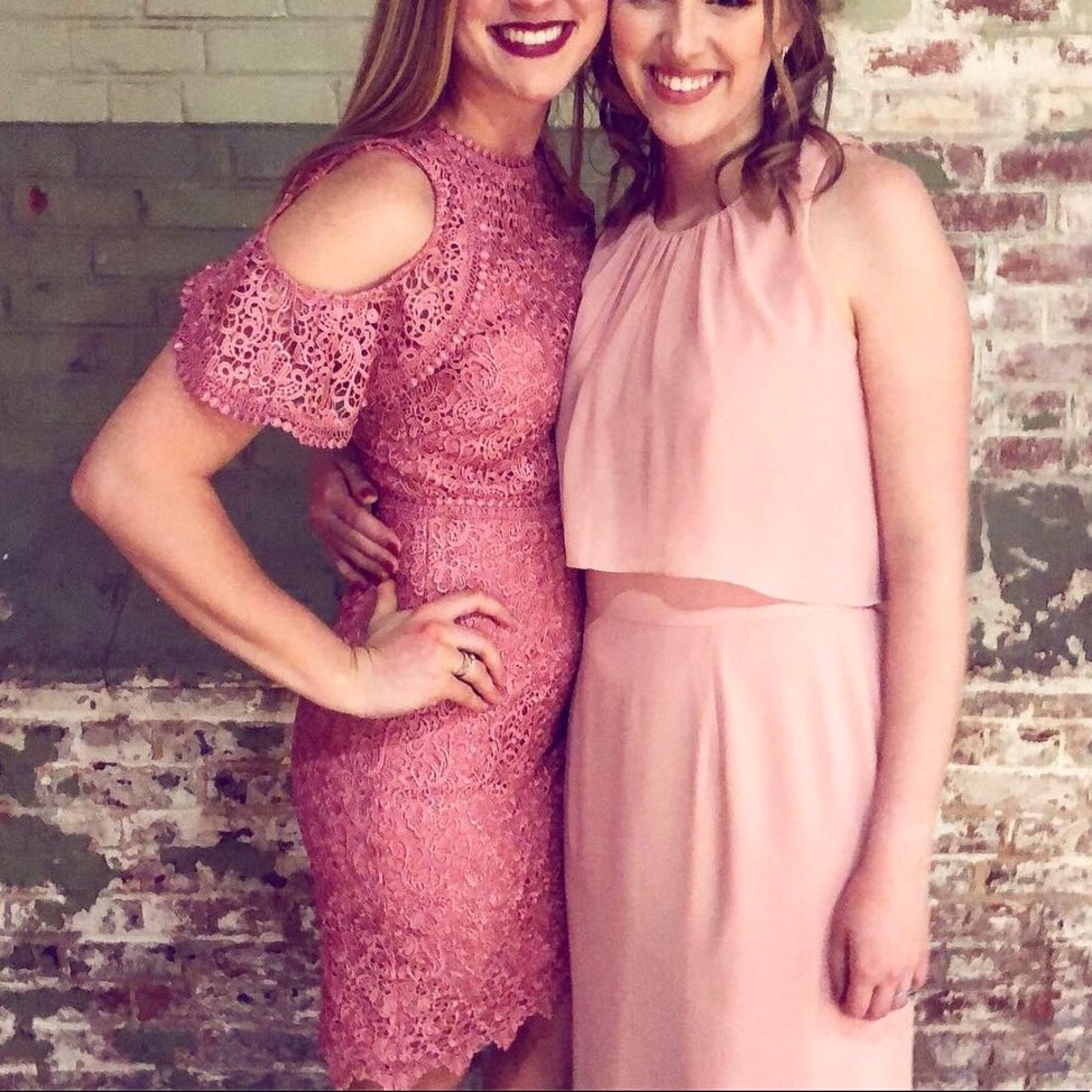Mauve, Lace Dress